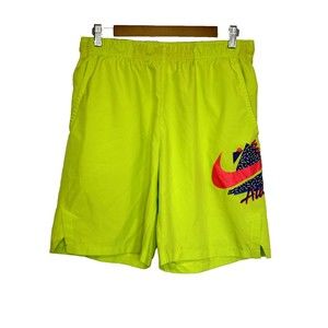 Nike Shorts Men Medium Neon Dri Fit Retro Graphic 90's Fresh Prince Streetwear